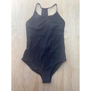 Sweaty Betty London Black Racerback One Piece Swimsuit SB9209 Womens Medium